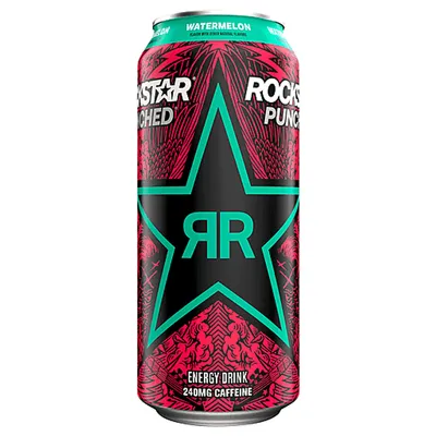 Rockstar Punched Watermelon Energy Drink 16 oz Can