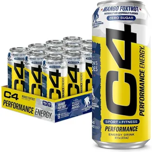 C4 Energy Drink Performance Zero Sugar Mango Foxtrot
