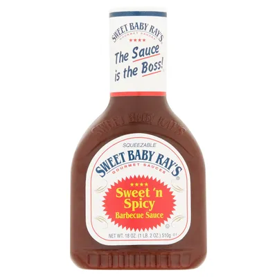 Sweet Baby Ray's Sweet 'n Spicy Barbecue Sauce 18 oz Bottle