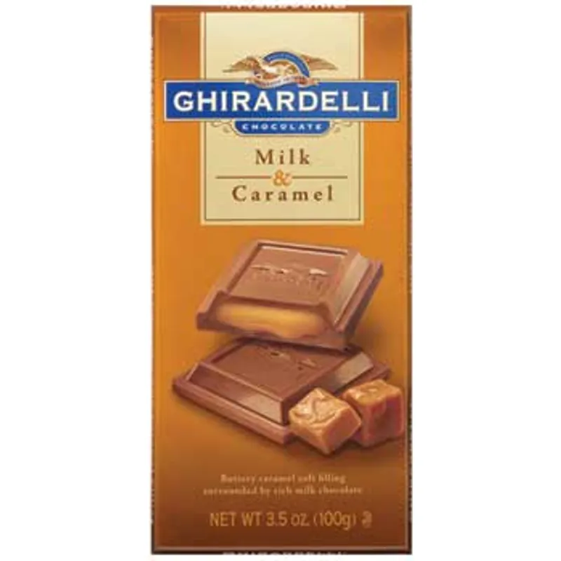 Ghirardelli Milk with Caramel Chocolate Bar view 1