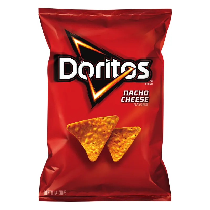 Doritos Nacho Cheese Tortilla Chips Bag view 1