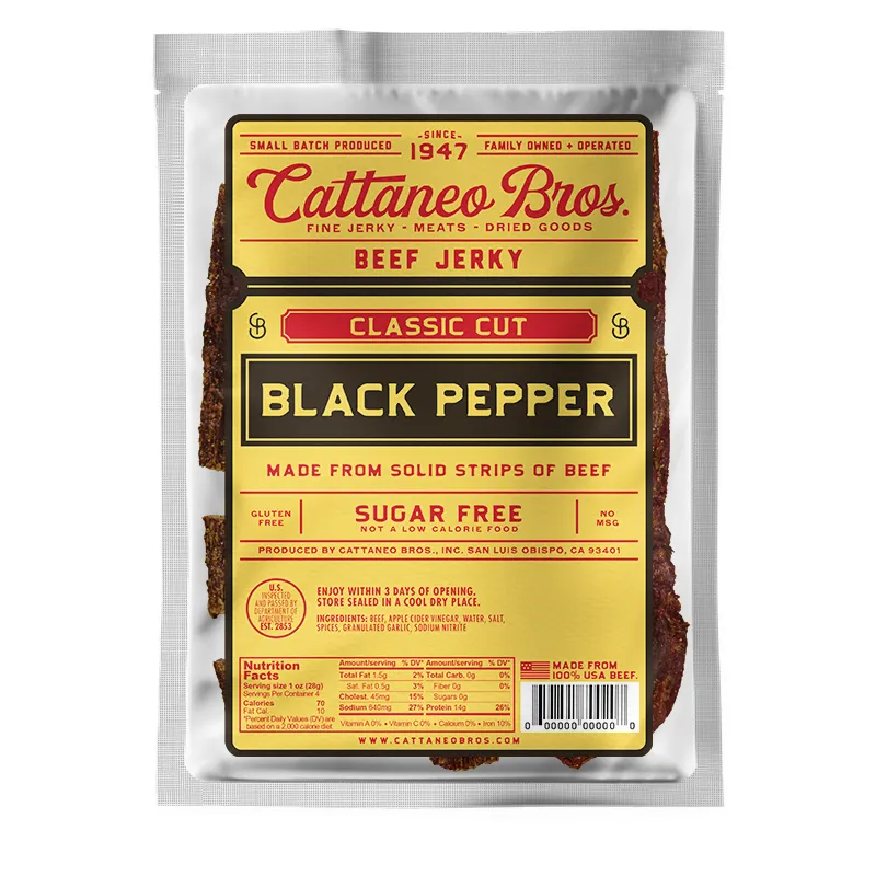 Cattaneo Bros Black Pepper Beef Jerky view 1