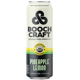 Boochcraft Pineapple Lemon Organic Hard Kombucha