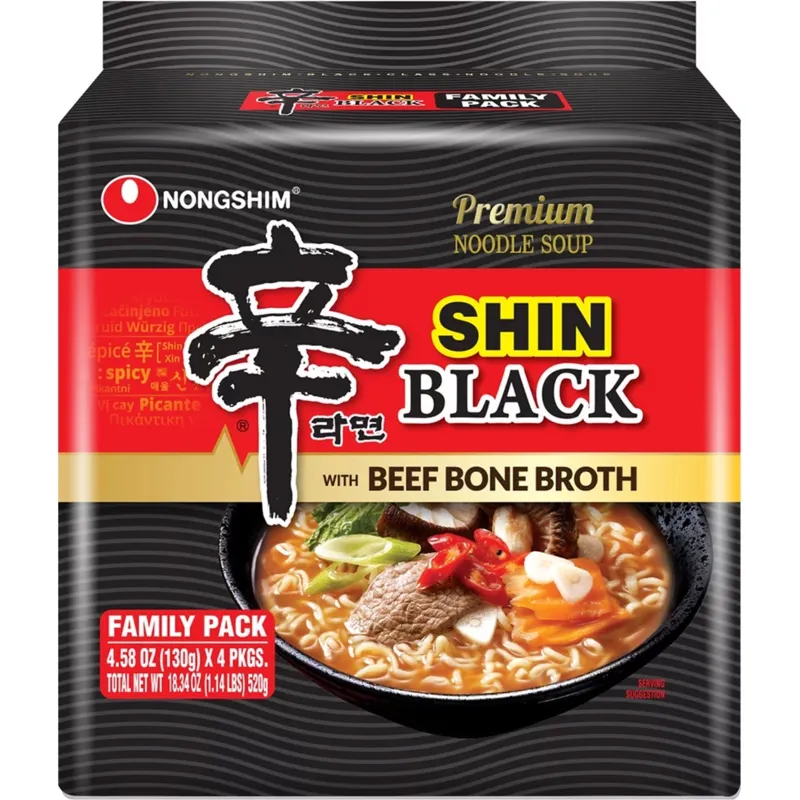 Nongshim Shin Black Beef Bone Broth Noodle Soup view 1