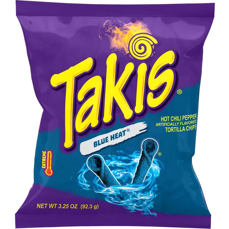 Takis Tortilla Chips, Blue Heat, Extreme view 1