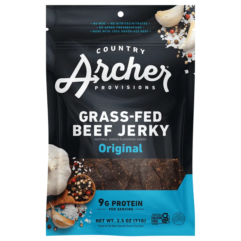 Country Archer All Natural Grass Fed Original Beef Jerky view 1
