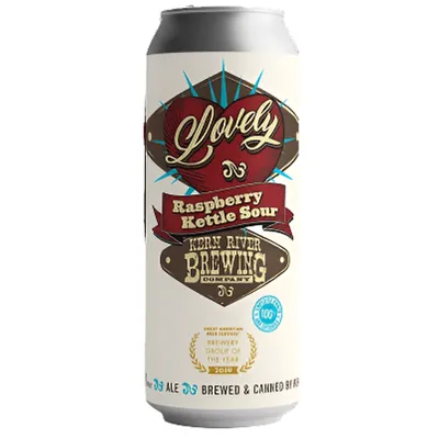 Kern River Brewing Lovely Raspberry Kettle Sour 4 Pack 16 oz Cans