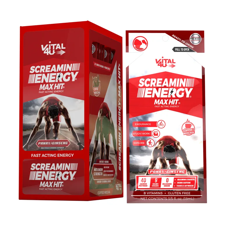 Vital 4U Screamin Energy Max Hit Coffee Mocha Flavor view 1