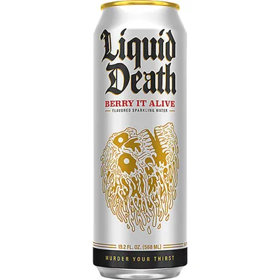Liquid Death Berry It Alive Agave Sparkling Water - 19.2 Fl Oz Can