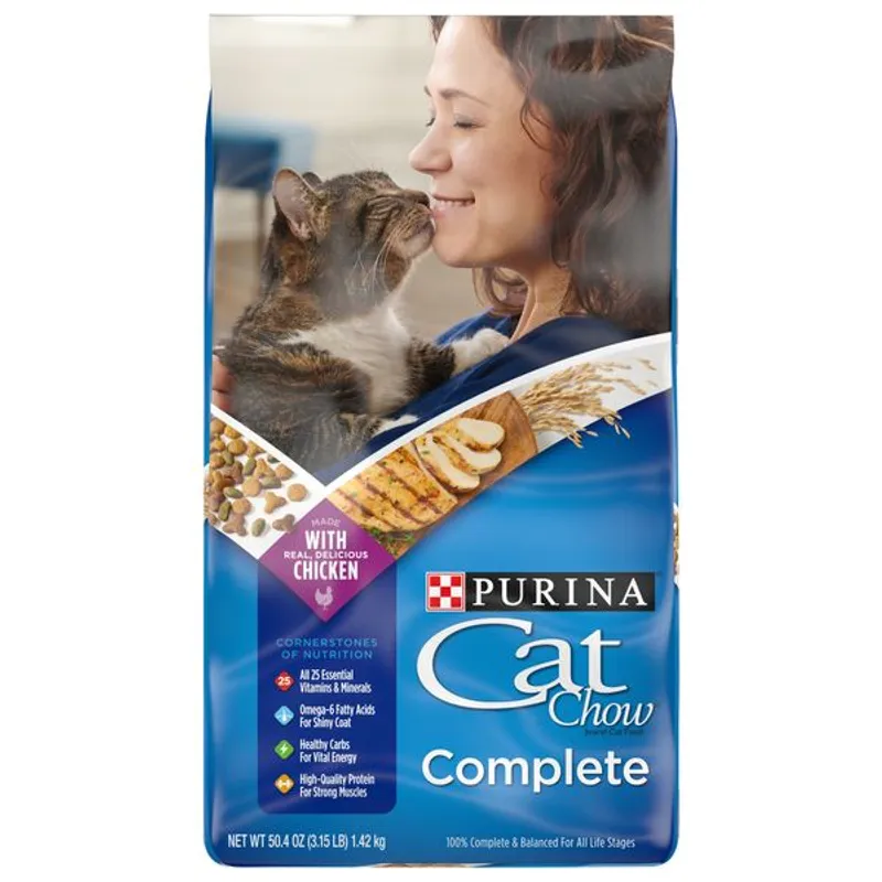 Purina Cat Chow Complete with Real Chicken view 1