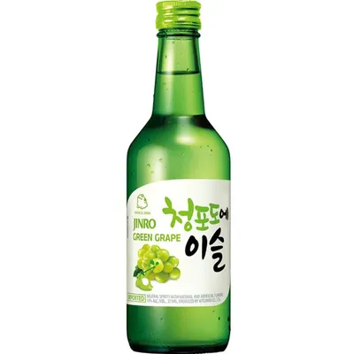 Jinro Green Grape Soju 375ml Bottle