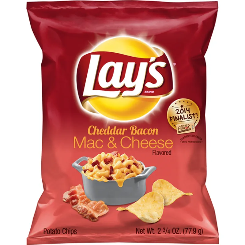 Lay's Cheddar Bacon Mac & Cheese Flavored Potato Chips view 1