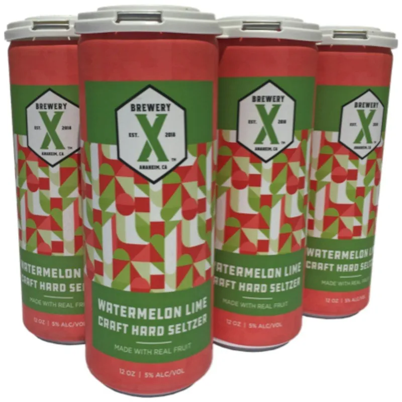 Brewery X Watermelon Lime Hard Seltzer view 1