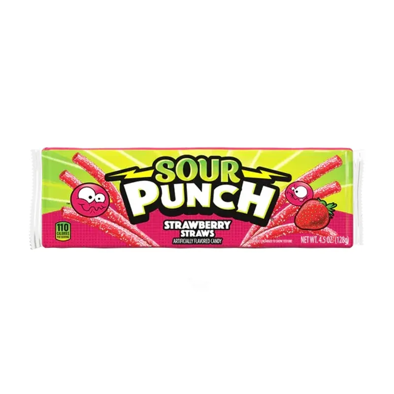 Sour Punch Single Straw Chewy Candy view 1