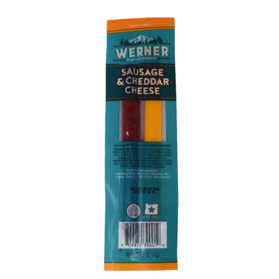 Werner Sausage & Cheddar Cheese 1.5 oz Bag