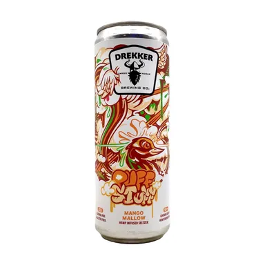 Drekker Fluff Stuff Strawberry Banana Sour 4 Pack 16 oz Cans