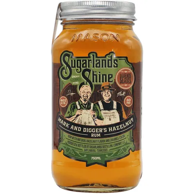 Sugarlands Shine Mark & Digger's Hazelnut Rum 750 mL