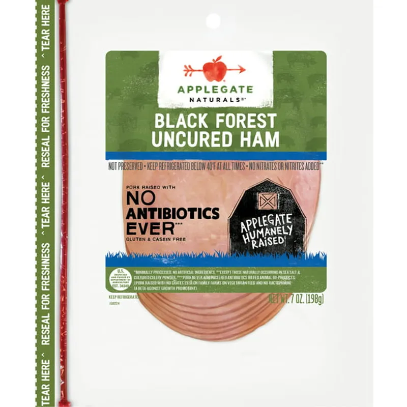 Applegate Ham Black Forest uncured view 1