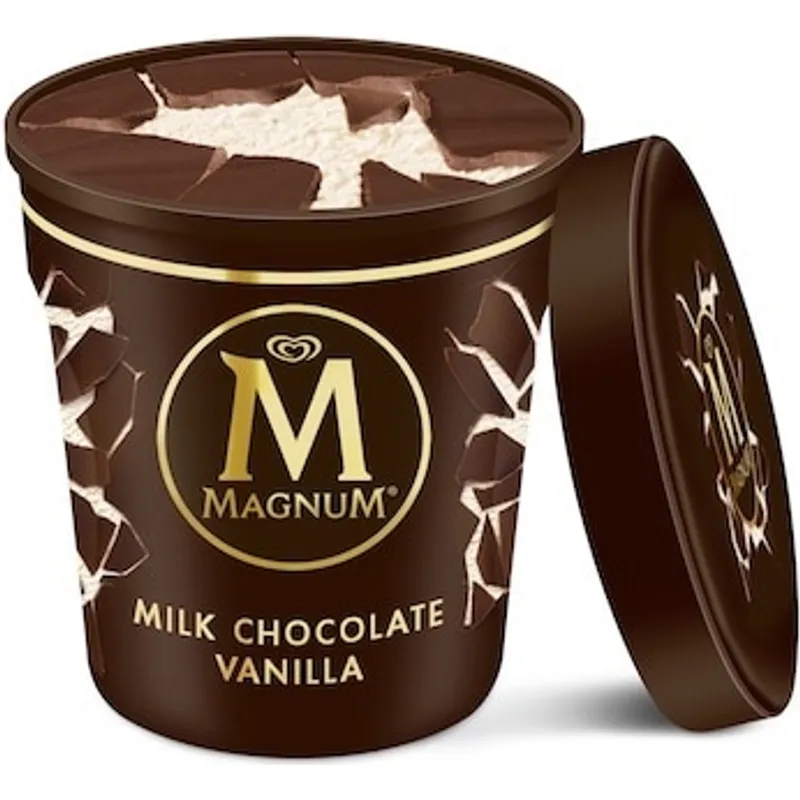 Magnum Milk Chocolate Vanilla Ice Cream view 1