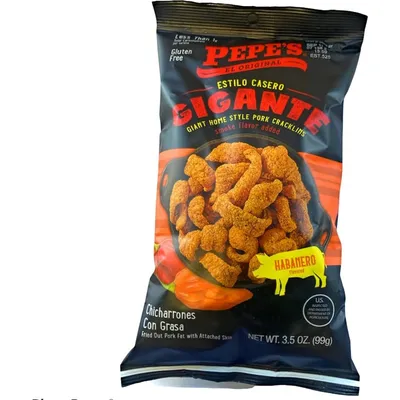 Pepe's Pork Rinds Habanero 3.25oz Bag