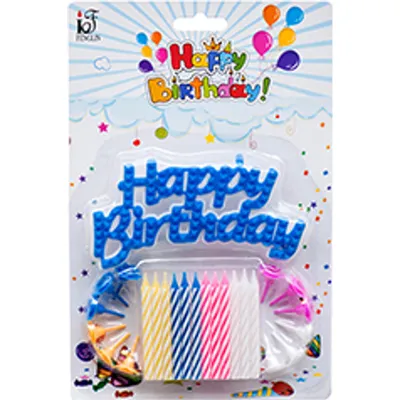 Fenglin Happy Birthday Letter Candles Party Candle Set
