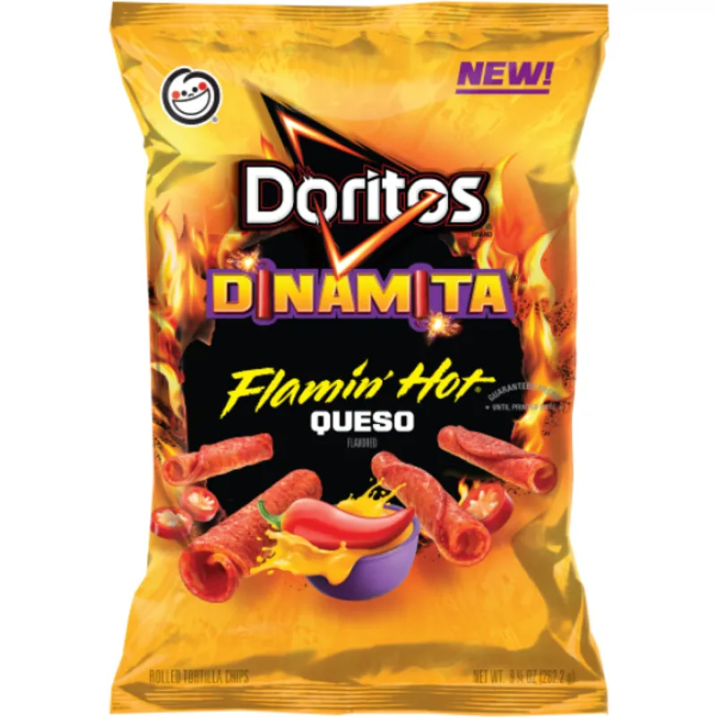 Doritos Dinamita Flamin Hot Queso Rolled Flavored Tortilla Chips view 1