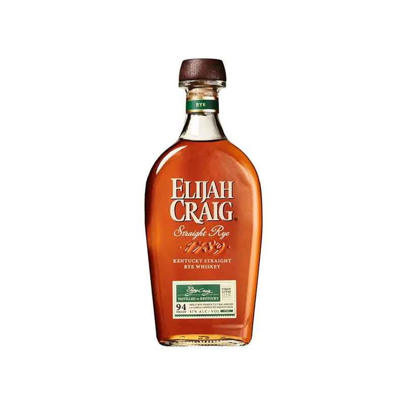 Elijah Craig Straight Rye Whiskey view 1