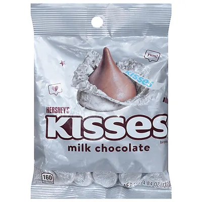 Hershey's Kisses Milk Chocolate Candy 4.84 oz Bag