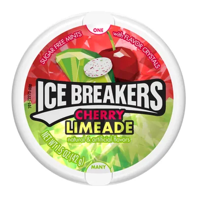 Ice Breakers Cherry Limeade Sugar Free Mints 1.5 oz