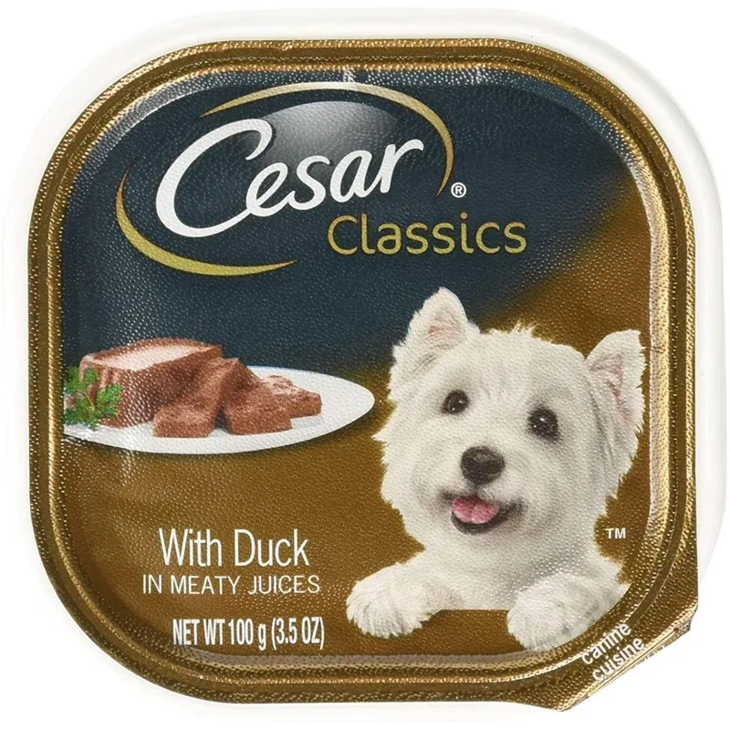 CESAR Duck in Meaty Juices Wet Dog Food view 1