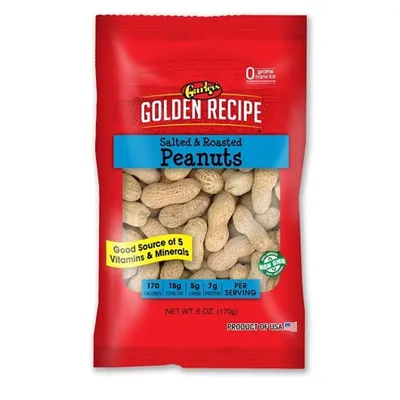 Gurley's Golden Recipe Jumbo Salted Peanuts 6 oz Bag
