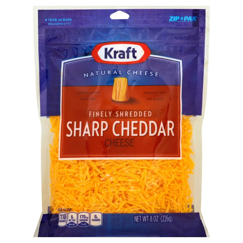 Kraft Sharp Cheddar Cheese Shredded view 1