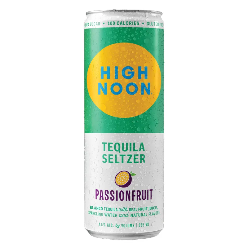 High Noon Tequila Seltzer Passionfruit view 1