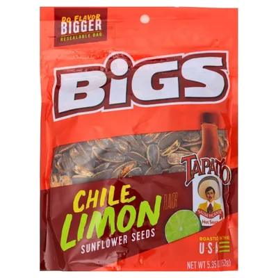 BIGS Sunflower Seeds Chile Limon 5.35 oz Bag