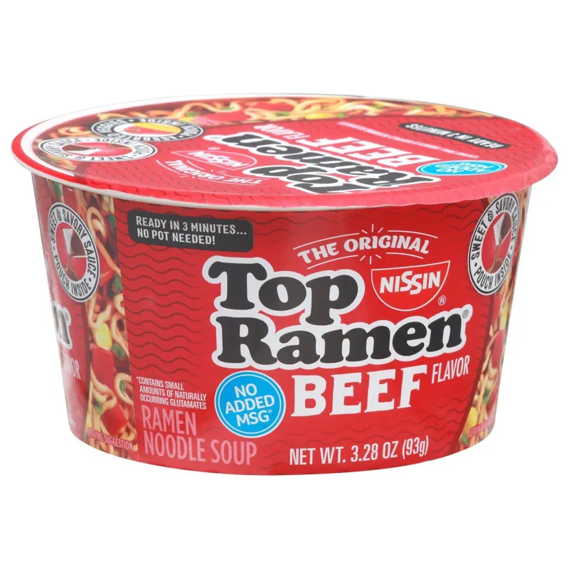 Nissin Top Ramen Beef Flavor Bowl view 1