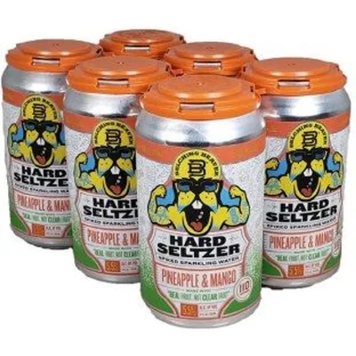 Belching Beaver Seltzer Pineapple & Mango 6x 12oz Cans