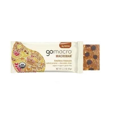 GoMacro Timeless Treasure Salted Caramel & Chocolate Chips MacroBar 2.3 oz