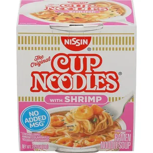 Cup Noodles Ramen Noodle Soup with Shrimp