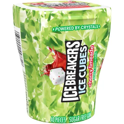 Ice Breakers Sugar Free Cherry Limeade Chewing Gum 40 ctct Bottles