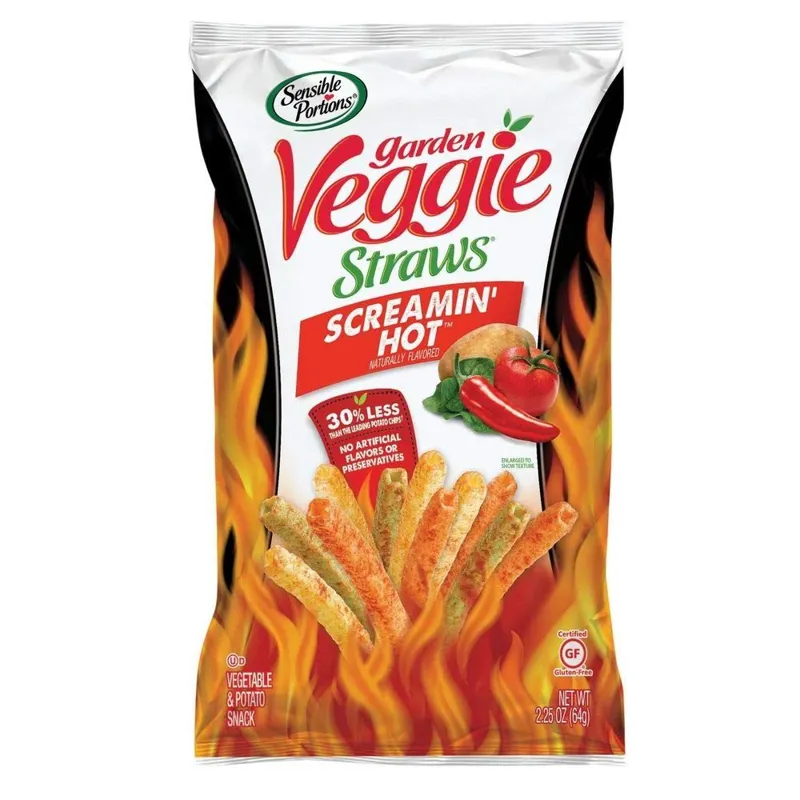 Sensible Portions Garden Veggie Straws Screamin' Hot view 1