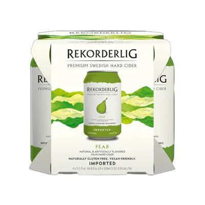 Rekorderlig Pear Hard Cider 4pk 11.2oz cans