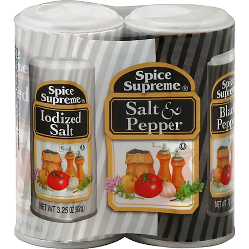 Spice Supreme Iodized Salt & Black Pepper view 1