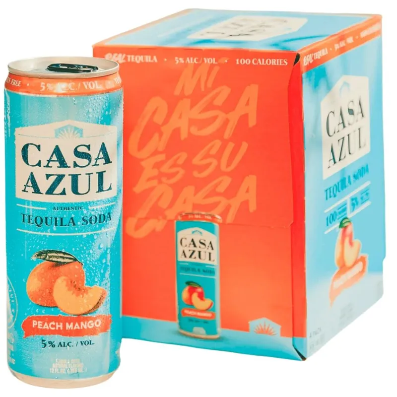 Casa Azul Peach Mango Tequila Soda view 1