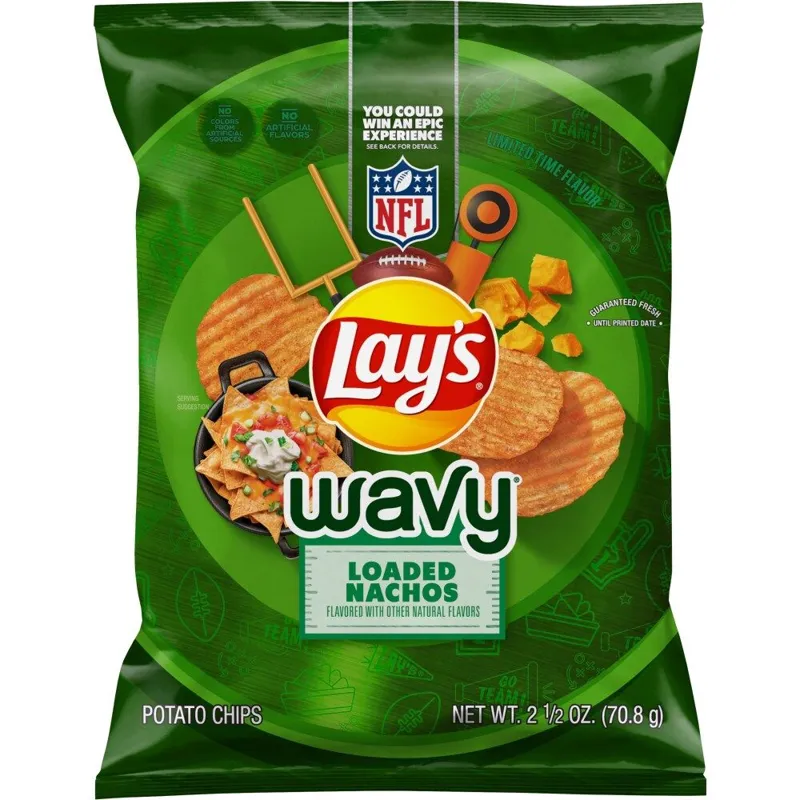 Lay's Wavy Loaded Nacho bag view 1