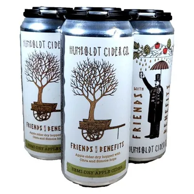 Humboldt Cider Co. Friends With Benefits Hard Cider 4-pack 16 oz cans