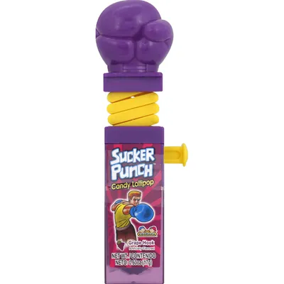 Kidsmania Sucker Punch Candy Lollipop 0.60 oz Bag