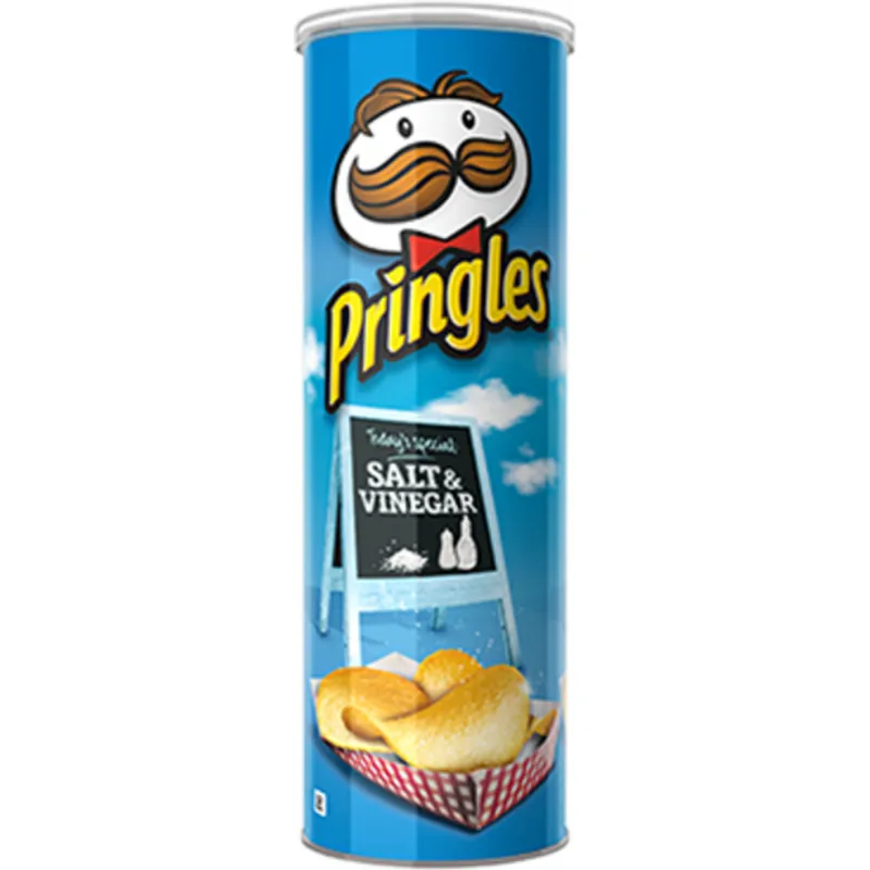 Pringles Potato Crisps Salt & Vinegar view 1