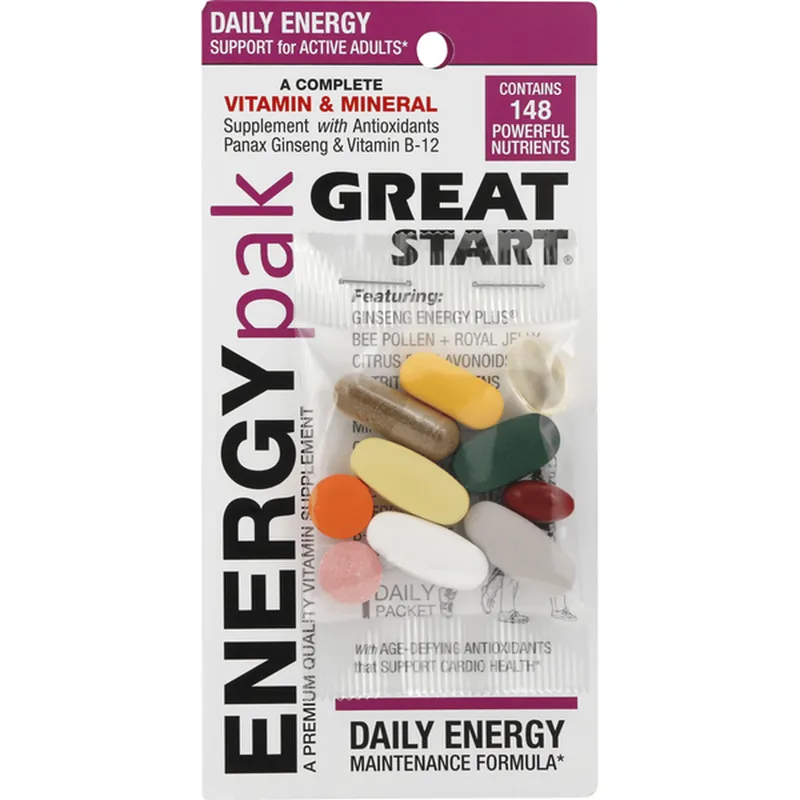 Energypak Vitamin & Mineral Supplement CARD view 1