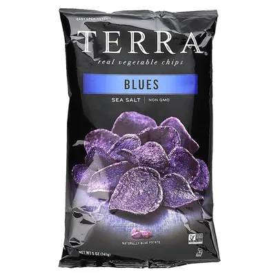 TERRA Real Vegetable Chips Blues with Sea Salt 5 oz Bag