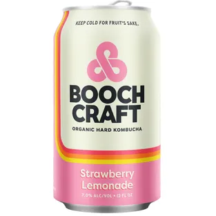 Boochcraft Strawberry Lemonade Hard Kombucha